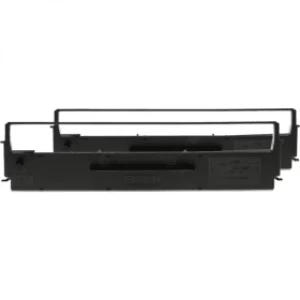 Image of Epson C13S015613 Black Fabric Ribbon Twin Pack
