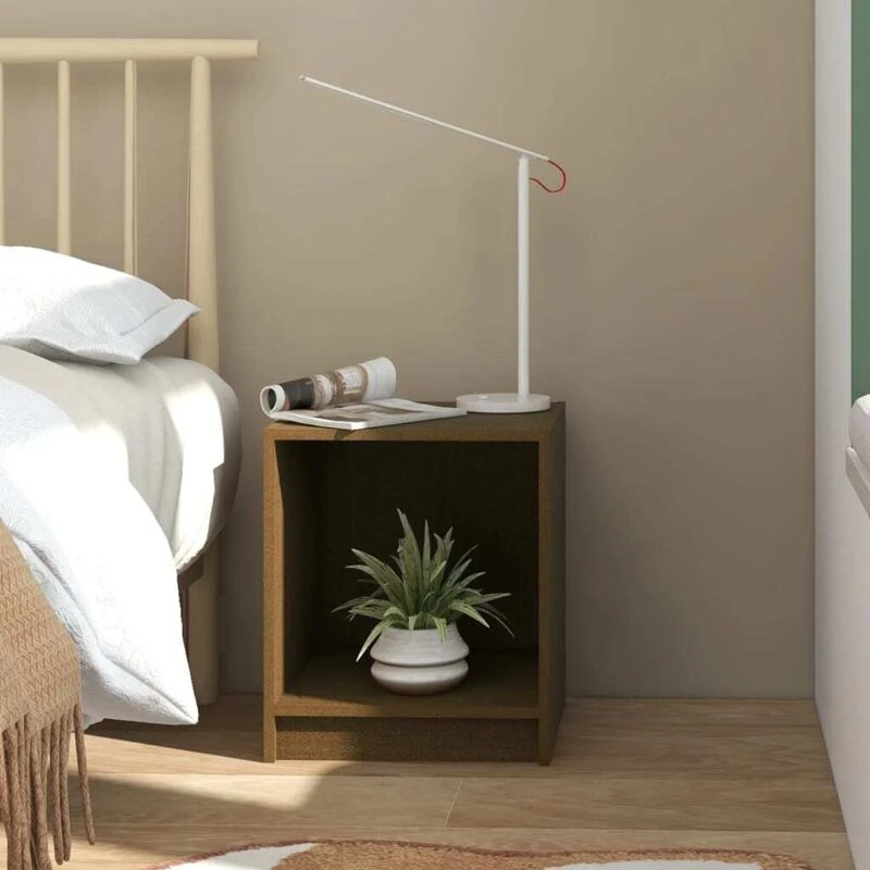 Image of VIDAXL Bedside Cabinet Honey Brown 35.5x33.5x41.5cm Solid Pinewood Vidaxl 8720286772546