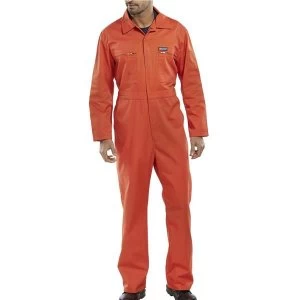 Image of Super Click Workwear Heavy Weight Boilersuit Orange Size 36 Ref