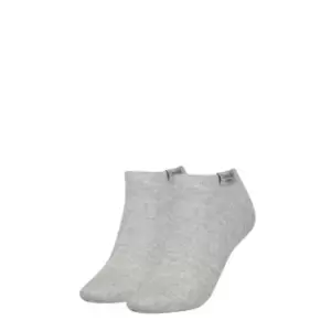 Image of Calvin Klein Klein Patch Ankle Womens Socks - Grey