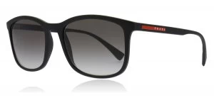 image of Prada Sport PS01TS Sunglasses Black Rubber DG00A7 56mm