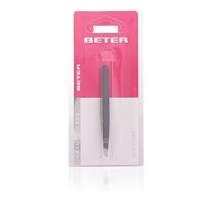 Beter Enamelled Stainless Steel Slanted Tip Tweezers 9,7 cm