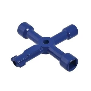 Image of Faithfull 4-Way Services Utility Meter Key