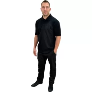 image of P220B-L Polo Shirt 220GSM Black (L)