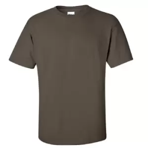 image of Gildan Mens Ultra Cotton Short Sleeve T-Shirt (M) (Olive)