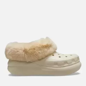 Image of Crocs Womens Furever Crush Clogs - Bone - M4W5