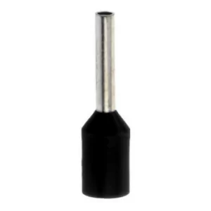 Image of Bootlace Ferrule, Insulated Terminal, Black French Coding 1.5MM X 8F (Pk-500)