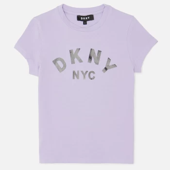 Image of DKNY Girls Short Sleeve Tee-Shirt - Lilac - 3 Years