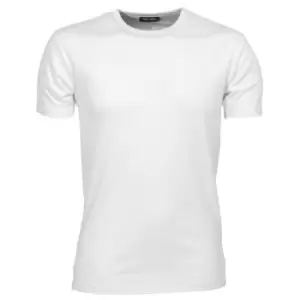 image of Tee Jays Mens Interlock Short Sleeve T-Shirt (2XL) (White)