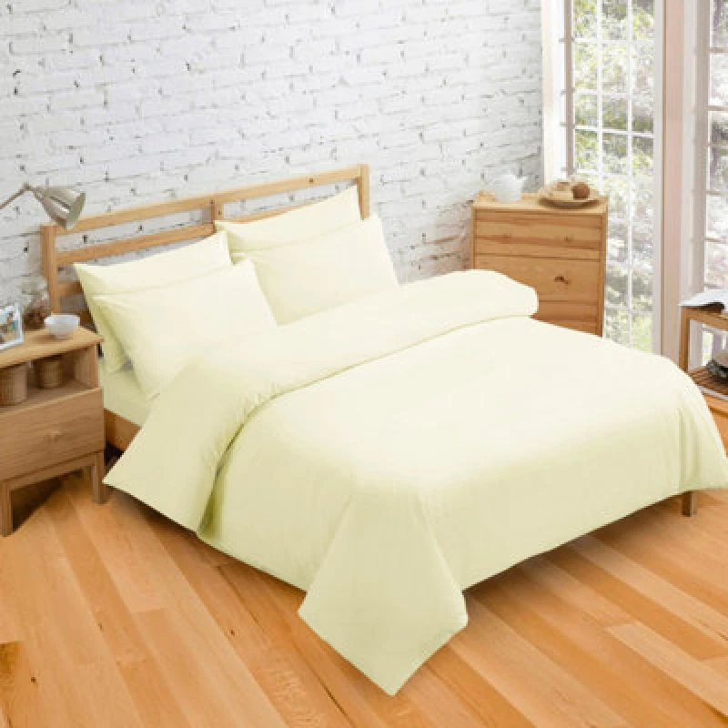Image of Velosso Black Plain Dyed Duvet Cover And Pillowcase Set King