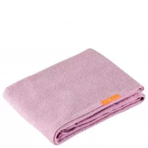 image of Aquis Long Hair Towel Lisse Luxe Desert Rose