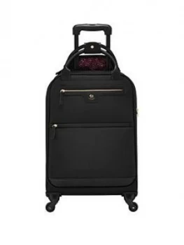 Radley Premium Soft Small 4 Wheel Black Suitcase