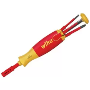 Image of 38612 LiftUp Electric Bit Magazine sl/ph Screwdriver Set, 6 Piece - Wiha