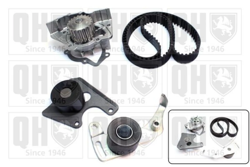 Image of QUINTON HAZELL Water pump and timing belt kit QUINTON HAZELL QBPK1272