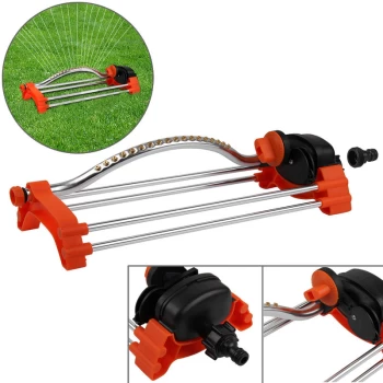 Image of Oscillating Lawn Sprinkler - Garden Rectangular 15m Grass Watering