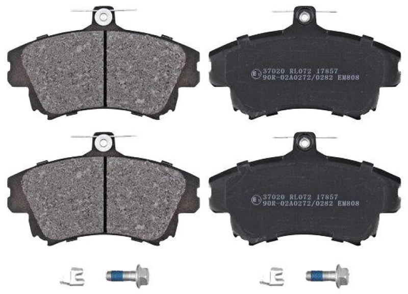 Image of A.B.S. 37020 Brake pad set with acoustic wear warning Brake Pad Set,disc brake (402)