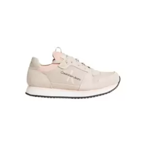 Image of Calvin Klein Jeans Runner Sock Laceup Ny-Lth Wn - Beige