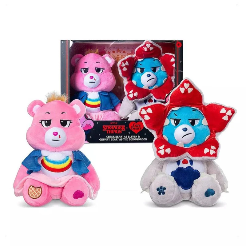 Image of Basic Fun Care Bears x Stranger Things - Cheer as Eleven / Grumpy as Demogorgon Multicolor Unisex