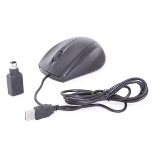 image of Evo Labs E14 Black PS2/USB Combo Full Size Optical Mouse