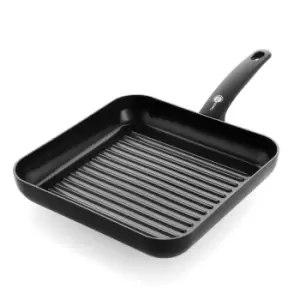 image of GreenPan Cambridge Aluminium Ceramic Non-Stick 28cm Grill Pan Black