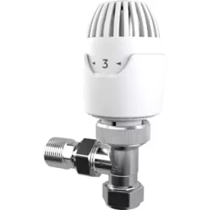 Image of Drayton RT212 TRV Chrome 15mm Angled Brass