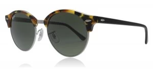 image of Ray-Ban 4246 Clubround Sunglasses Spotted Black Havana 1157 51mm