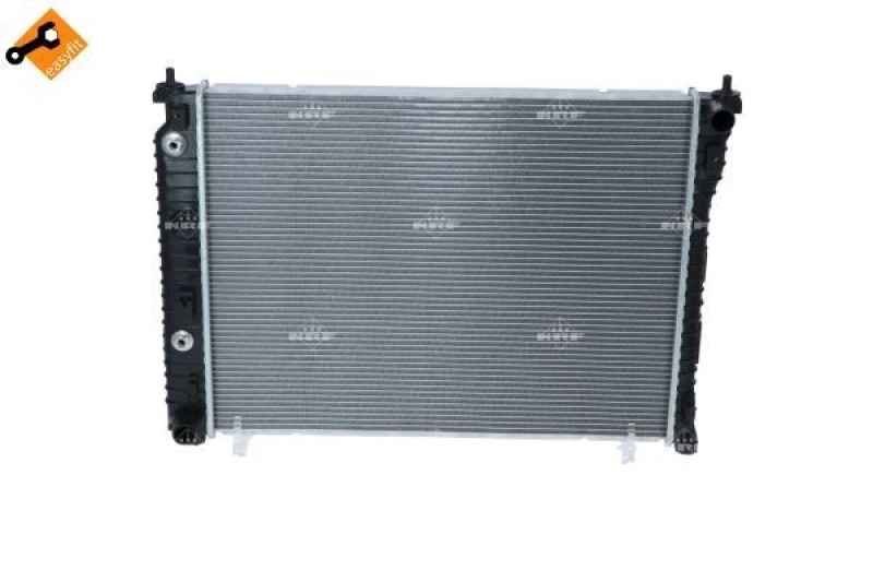 Image of NRF 58449 Engine radiator EASY FIT Brazed cooling fins, Aluminium, with bolts/screws Aluminium Radiator,engine cooling (470)