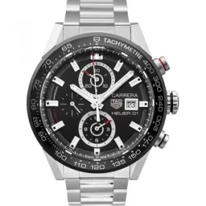 image of Carrera Calibre Heuer 01 Automatic Black Dial Mens Watch