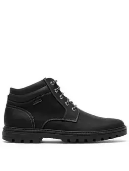 Image of Rockport Weather Or Not Boots - Black Leather, Black Leather, Size 10, Men