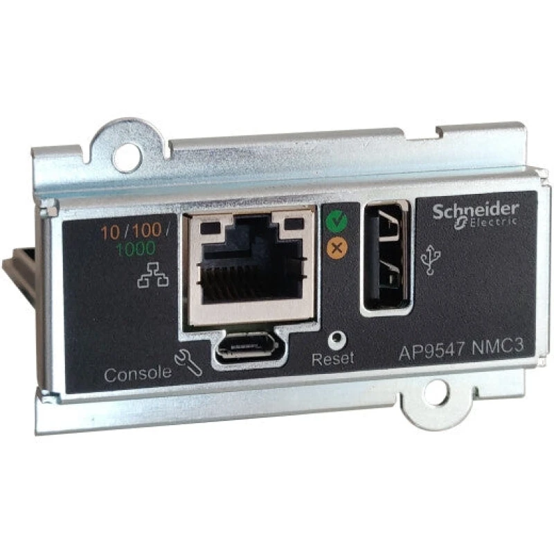 Image of APC APC Network Management Card, Network Management Cards, for Easy UPS 3 Series, 3-Phase, remotely monitor and manage the UPS AP9547
