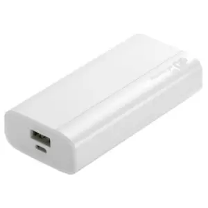 image of GP Batteries GPACCB05A000 B-Series Portable PowerBank, 5,000mAh White