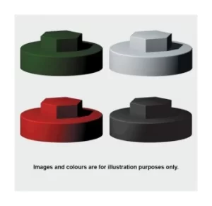 Image of TIMco 1612B27CAP Hex Cover Cap Olive Green 5/16" x 16mm Bag of 1,000