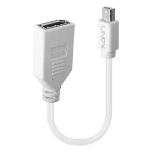Image of Lindy Adapter Cable Mini-DP (M)/DP (F) Premium shielded