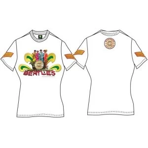 Image of The Beatles - Sgt Pepper Naked Womens T-Shirt - White