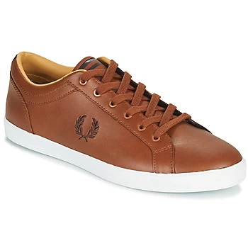 Image of Fred Perry BASELINE mens Shoes Trainers in Brown