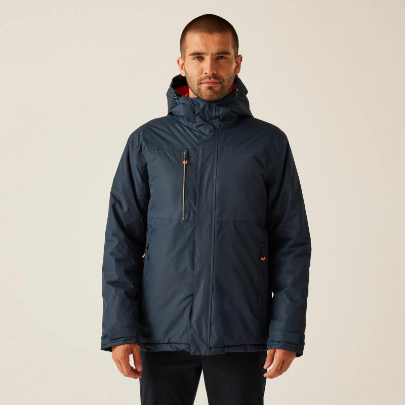 Image of Regatta Thermogen Powercell 5000 Waterproof Jacket Navy/Magma male S