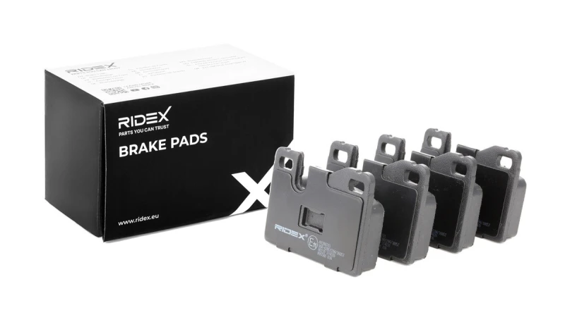 Image of RIDEX 402B0783 Brake pad set Front Axle, prepared for wear warning indicator Brake Pad Set,disc brake (402)