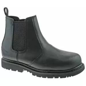 Image of Grafters Mens Safety Chelsea Boots (13 UK) (Black) - Black