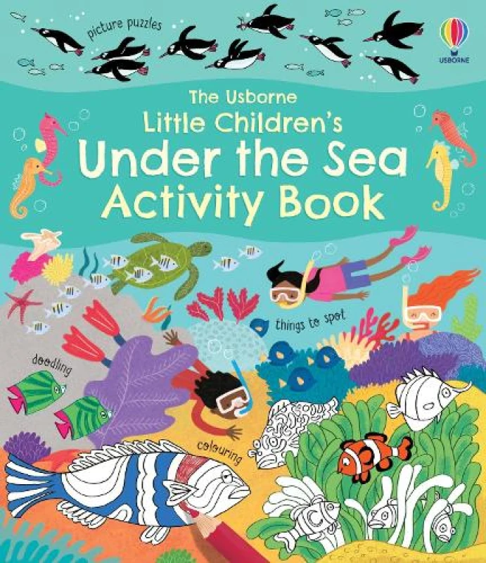 Image of Rebecca Gilpin Little Children's Under the Sea Activity Book Multi unisex