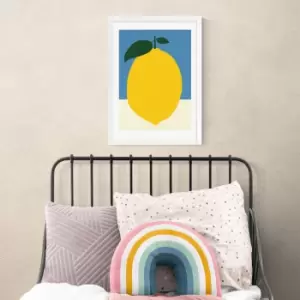 Image of East End Prints Yellow Lemon Print Yellow