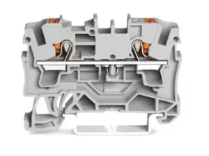 Image of Wago 2204-1201 Terminal Block, Dinrail, 2Ways, 10Awg