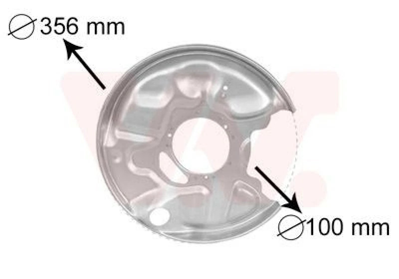 Image of VAN WEZEL Brake disc backing plate VAN WEZEL 3029374