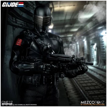 image of Mezco One:12 Collective G.I. Joe Action Figure - Snake Eyes with Timber