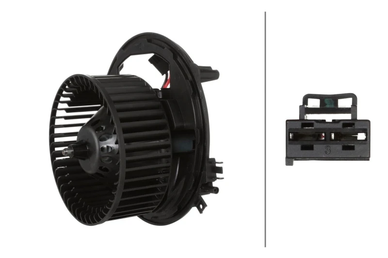 Image of HELLA Blower motor HELLA 8EW 366 400-871