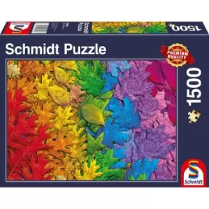 Image of Schmidt - Colourful Leaves 1500 Piece Jigsaw Puzzle