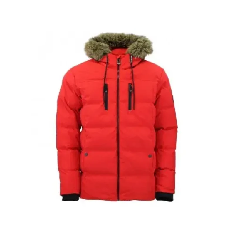 Image of Peak Mountain Peak Mountain's Waterproof Canory Puffer Rouge Male M CANORY/QI/ROUGE