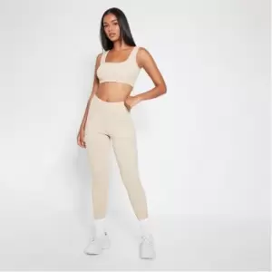 Image of I Saw It First Rib High Waist Legging - Brown