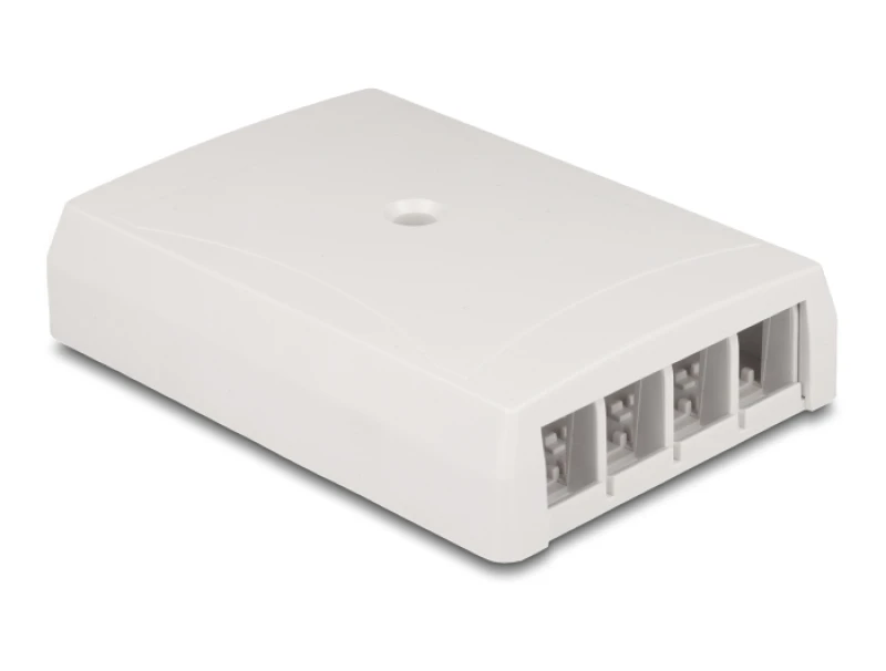 Image of DeLOCK Keystone Surface Mounted Box surface mounted 4 Port for fiber o