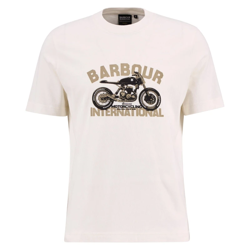 Image of Barbour International B.Int Shifter Tee Sn63 Whisper White male L