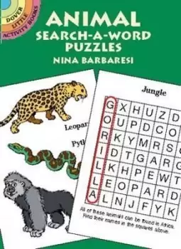 Image of Animal Search-a-Word Puzzles by Nina Barbaresi